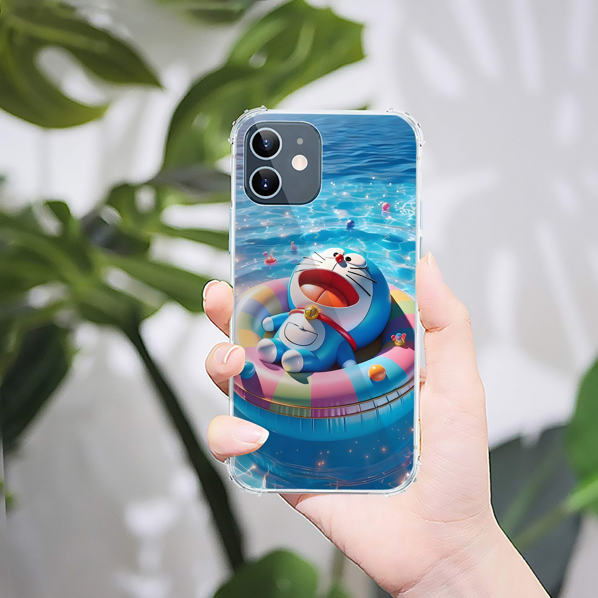 （画像用） ドラえもん Doraemon 【iPhone 12シリーズ対応】透明スマホケース（クリアソフトケース）